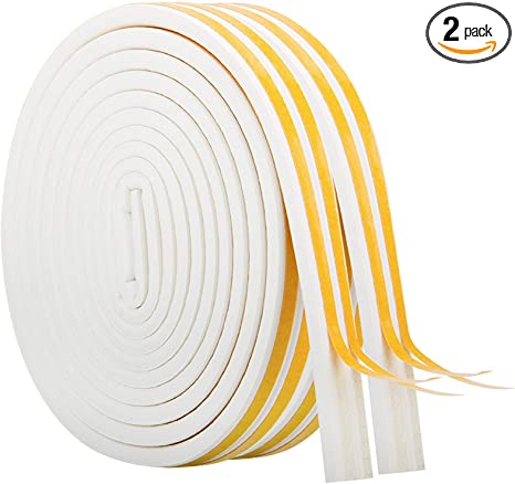 Photo 1 of 33Feet Long Weather Stripping,Insulation Weatherproof Doors and Windows Seal Strip,Collision Avoidance Rubber ----pack of 2 