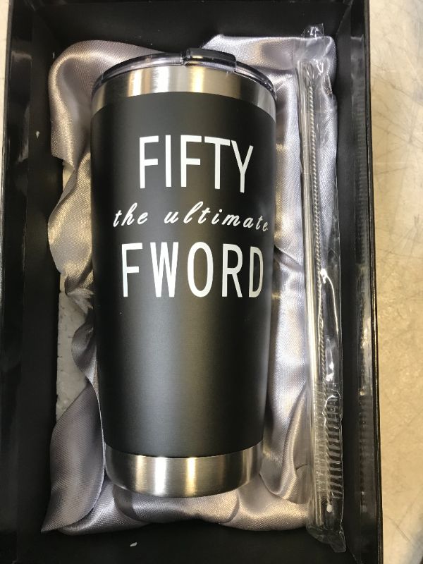 Photo 1 of 50th Birthday Gifts For Men, Women - 1972 50th Birthday Decorations For Men, Women - Gifts for Women Turning 50 - 50 Year Old Gifts For Men, Dad, Mom, Husband, Wife, Friends - 20 Oz Tumbler