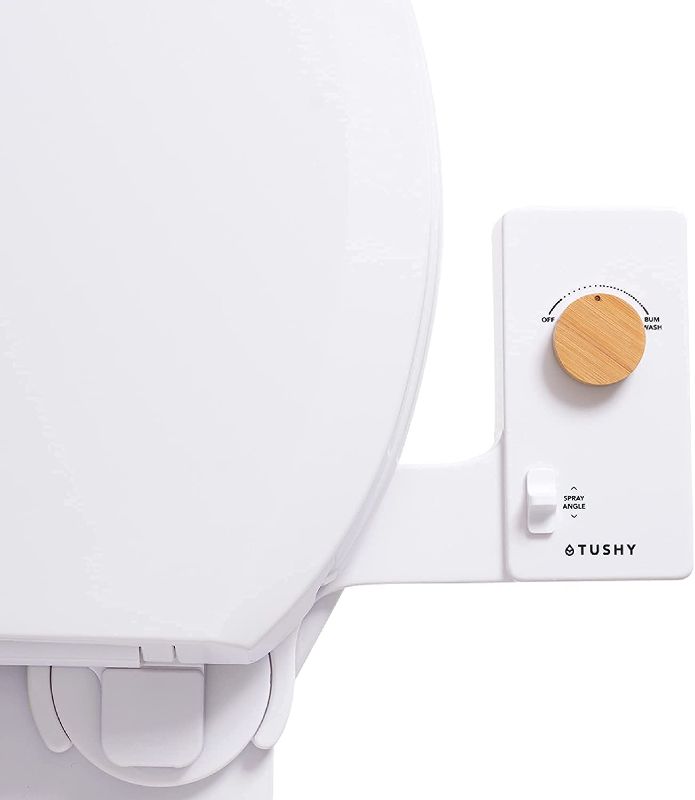 Photo 1 of TUSHY Classic 3.0 Bidet Toilet Seat Attachment - A Non-Electric Self Cleaning Water Sprayer with Adjustable Water Pressure Nozzle, Angle Control & Easy Home Installation (Bamboo)
(FACTORY SEALED) (opened TO TAKE PHOTOS)