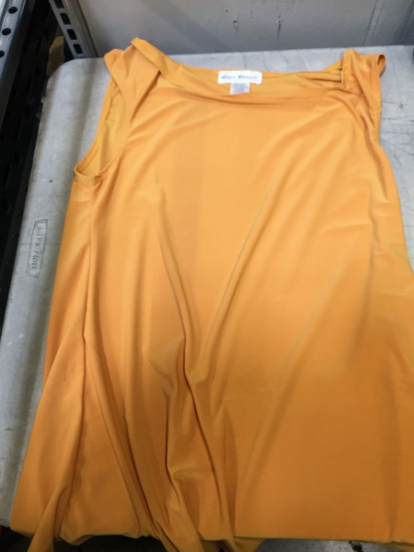 Photo 2 of Star Vixen Women's Sleeveless, Mustard, 
size XL
