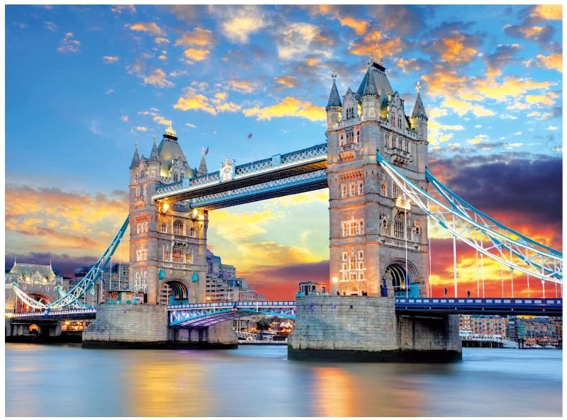 Photo 1 of Garlictoys Jigsaw Puzzles 1000 Pieces for Adults Tower Bridge para adultos Challenging Magical Youth Friends Family Fun Game Toy Gift
(factory sealed)