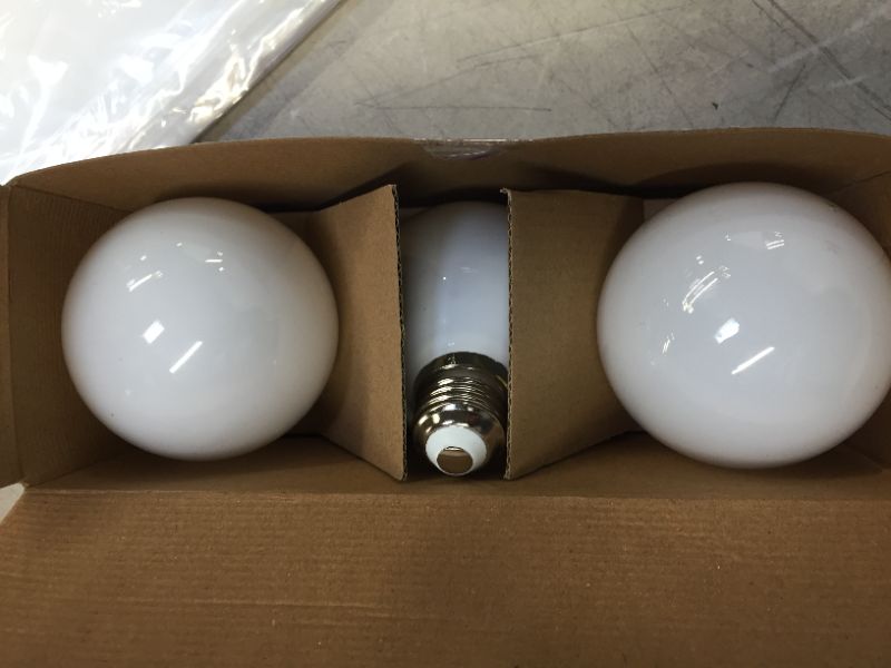 Photo 2 of 60-Watt Equivalent G25 LED Light Bulb Daylight Frosted Glass Globe Light Bulb (3-Pack)
