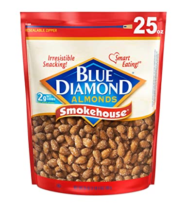 Photo 1 of Blue Diamond Almonds Smokehouse Flavored Snack Nuts, 25 Oz Resealable Bag (Pack of 1)
3/24/22
