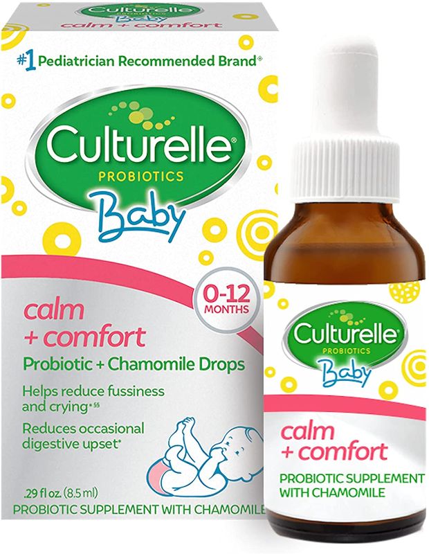 Photo 1 of Culturelle Baby Calm and Comfort Probiotics + Chamomile Drops, Helps Reduce Occasional Infant Digestive Upset and Supports Digestive Health*, Gluten Free and Non-GMO, 8.5 ml
EXP 06/22