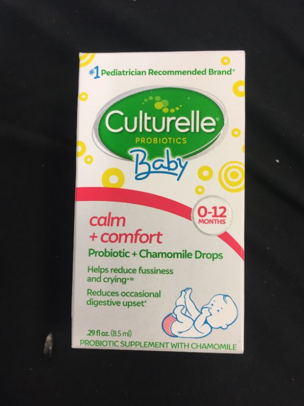 Photo 2 of Culturelle Baby Calm and Comfort Probiotics + Chamomile Drops, Helps Reduce Occasional Infant Digestive Upset and Supports Digestive Health*, Gluten Free and Non-GMO, 8.5 ml
EXP 06/22