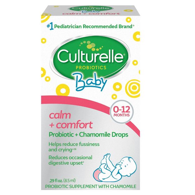 Photo 1 of 2 packs Culturelle Baby Calm + Comfort Probiotics + Chamomile Drops for Babies and Infants - 0.29 fl oz Drops
