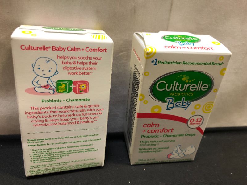 Photo 3 of 2 packs Culturelle Baby Calm + Comfort Probiotics + Chamomile Drops for Babies and Infants - 0.29 fl oz Drops
