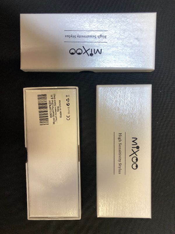 Photo 1 of 3 Pack Mixoo Smart Pen,Disc & Fiber Tip 2 in1 Series,Capacitive Stylus Tip,High Sensitivity & Precision,Stylus Pens for Touch Screens (Space Grey)
