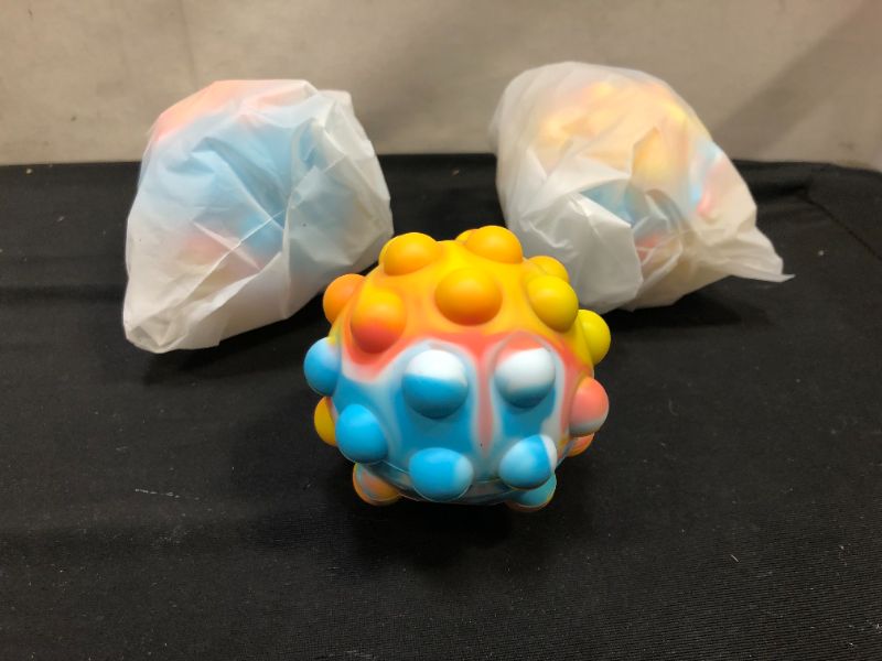 Photo 1 of 3 pack fidget stress balls simple 2.9 inches mix color blue