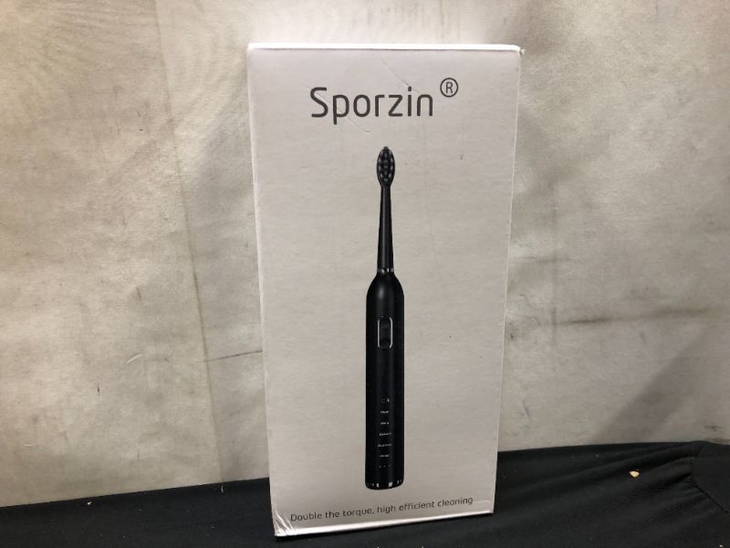 Photo 4 of Sporzin Adult Electric Toothbrush, 5 Modes 3 Intensities Electric Toothbrushes, IPX7 Waterproof Sonic Electric Toothbrush with Travel Case
