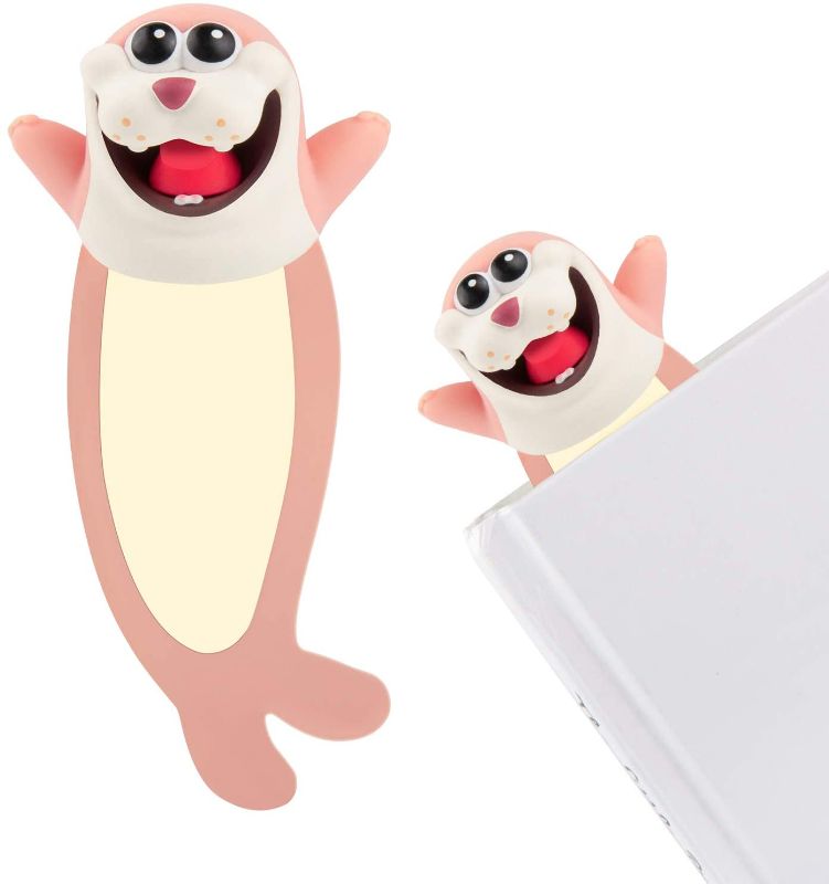 Photo 1 of 2 pack Book Mark, Wacky Bookmarks, 3D Funny Book Mark, Bookmarks for Kids, Book Lovers, Boys and Girl (Sea Seal)
