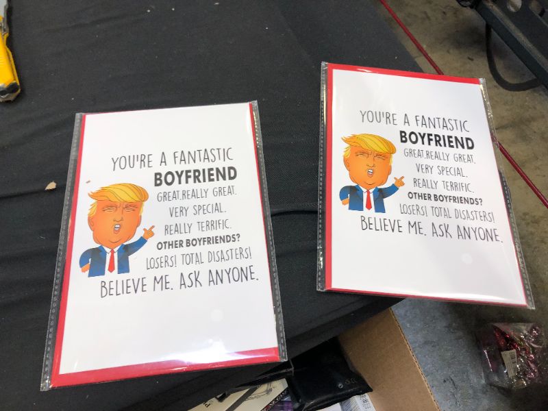 Photo 2 of 2 PACK Trump Boyfriend Card,Funny Birthday Anniversary OR Valentines Day Gift Cards
