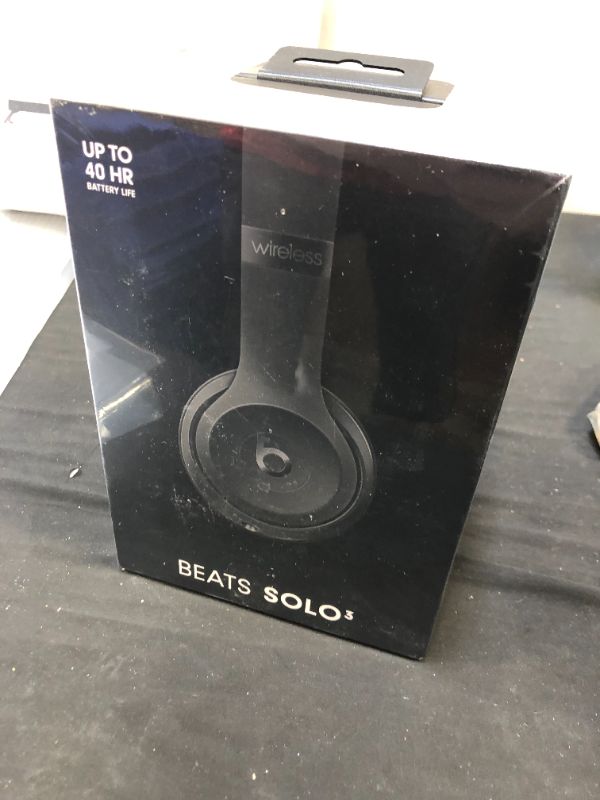 Photo 2 of Beats Solo3 Wireless On-Ear Headphones - Apple W1 Headphone Chip, Class 1 Bluetooth, 40 Hours of Listening Time, Built-in Microphone - Black (Latest Model)
