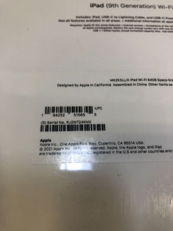 Photo 3 of 2021 Apple 10.2-inch iPad (Wi-Fi, 64GB) - Space Gray
