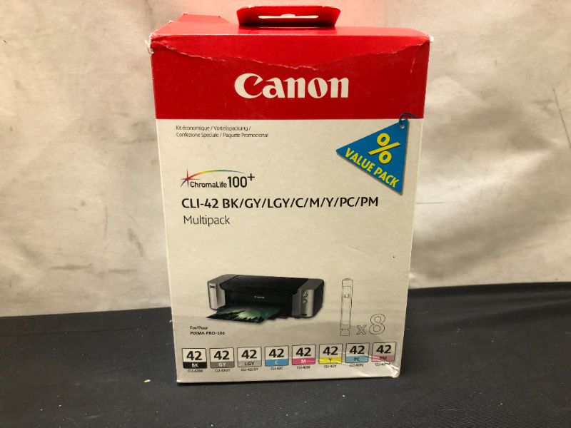 Photo 3 of Canon CLI-42 Color Ink Cartridge Multipack (8 Ink Tanks) - 6384B010
