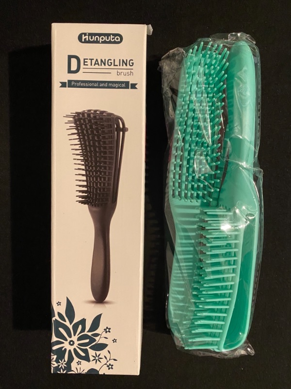 Photo 1 of 2 Pack Detangling Brush Set, Green