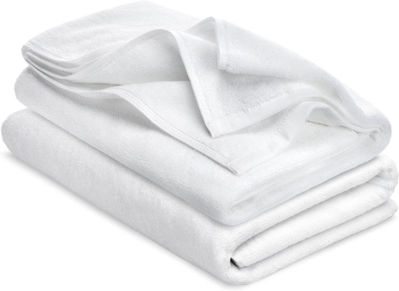 Photo 1 of arge Bath Towels Set|600 GSM Bath Sheet Set of 2 |100% Cotton Bathroom Towels|Large Plush Bath Towels by MCV Living|Highly Absorbent Luxury Bath Towel Pack of 2, 27 x 55 Basic Towels for Everyday Use