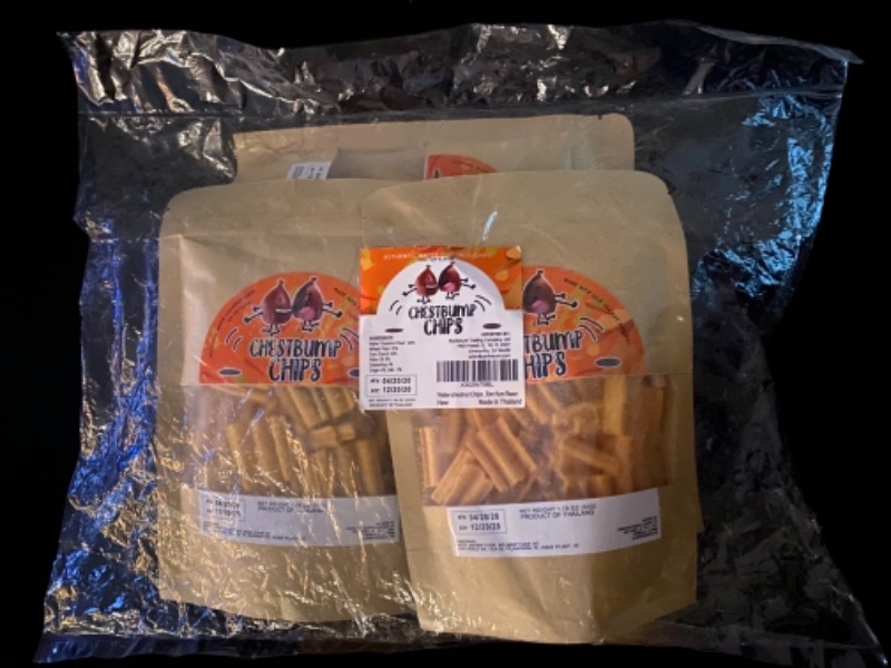 Photo 1 of Chestbump Chips - Authentic Water Chestnut Chips (Pack of 4)