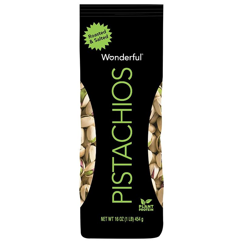 Photo 1 of Wonderful Pistachios, Roasted and Salted, 16 Ounce Bag
