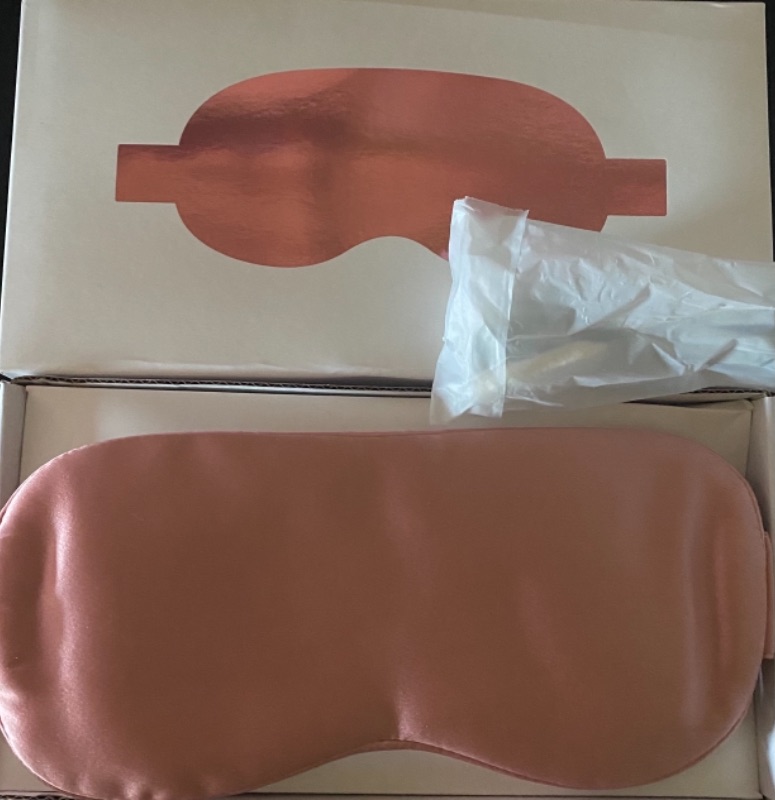 Photo 1 of Heated Silk Eye Mask-USB Cord Included-Pink