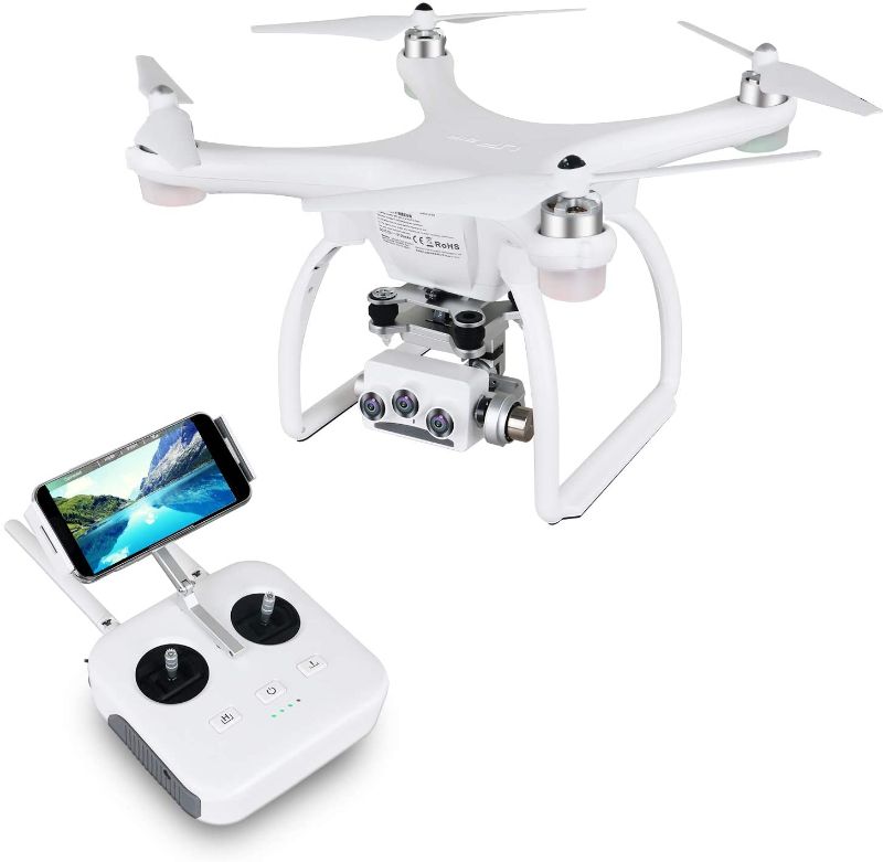 Photo 1 of UPair Two Drone with 4K UHD Camera for Adults, GPS FPV Quadcopter with Follow Me, 3-Axis Gimbal, Auto Return Home, 3-Eye 4K Lens Camera, 5G WiFi Transmission, Flight Route Planning, Long Flight Time
