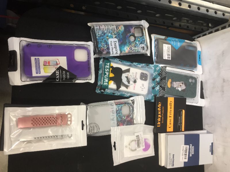 Photo 1 of miscellaneous phone case/screen protector bundle 