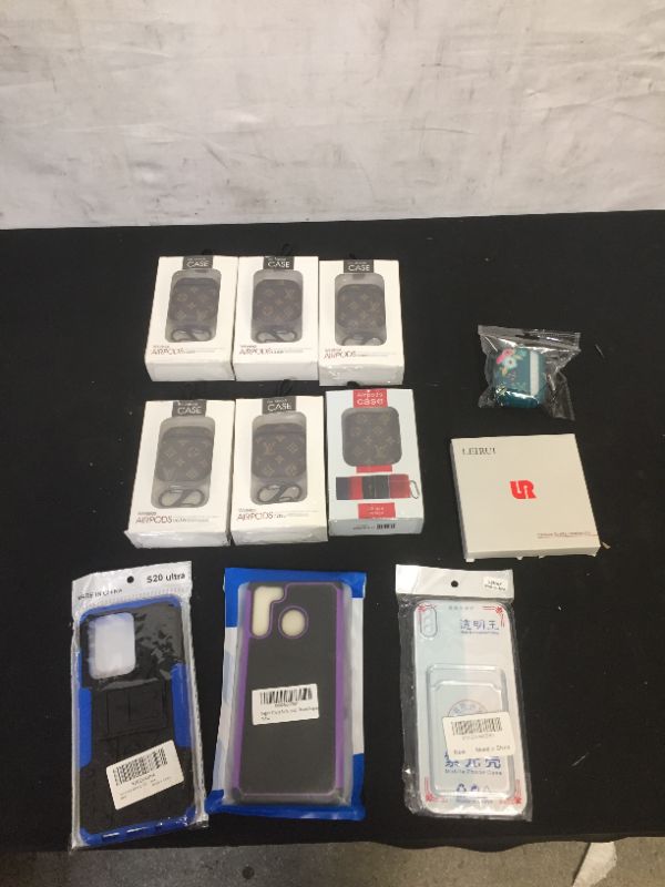 Photo 1 of miscellaneous phone case/ airpod case bundle 