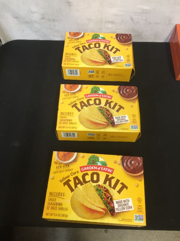 Photo 1 of Garden Of Eatin' Yellow Corn Taco Dinner Kit - Dinner Kit - Case Of 12 - 9.4 Oz, 3 pack 