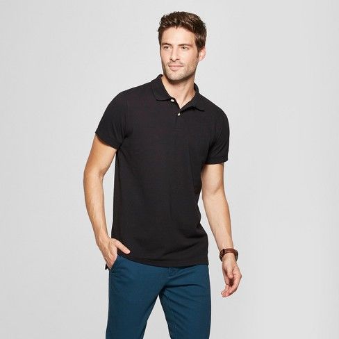 Photo 1 of Men's Standard Fit Short Sleeve Loring Polo T-Shirt - Goodfellow & Co™ M
