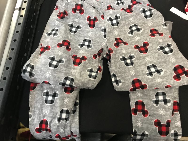 Photo 1 of Men's Holiday Mickey Mouse Fleece Matching Family Pajama Pants - Gray M
