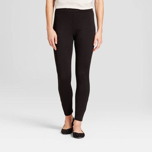 Photo 1 of Women's High Waist Ponte Leggings - A New Day™ Black M
