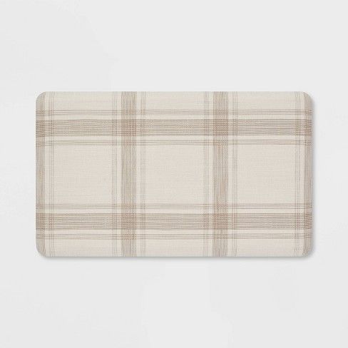 Photo 1 of 30" x 18" Plaid Comfort Mat - Threshold™
