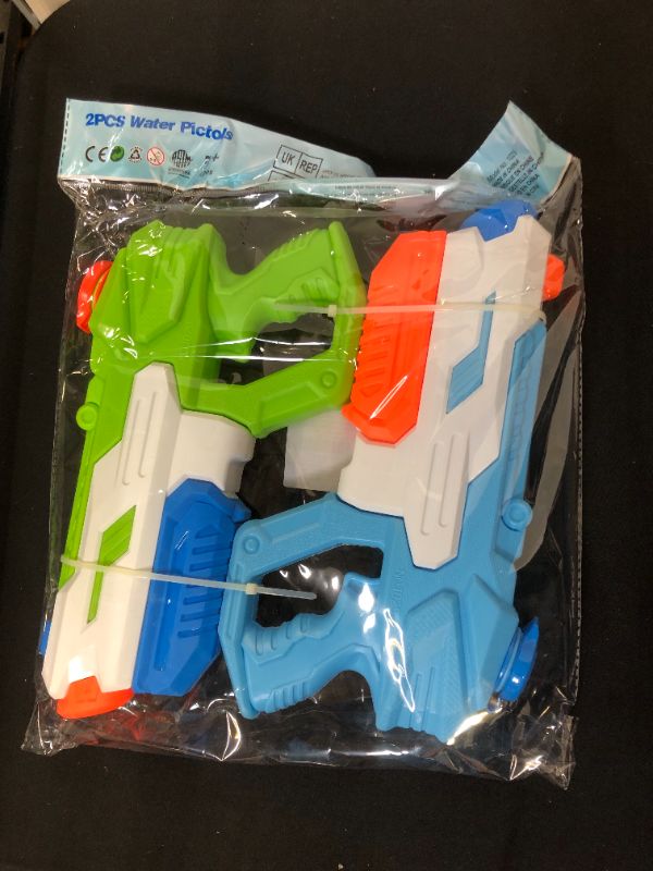 Photo 1 of nicknack Water Guns for Kids Water Pistol Super Squirt Guns Soaker Blasters 600CC Toys Adults Boys Girls Water Fighting Swimming Pool Beach Sand Outdoor Toys, 2 Packs
