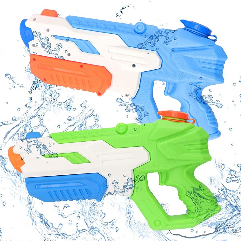 Photo 1 of nicknack Water Guns for Kids Water Pistol Super Squirt Guns Soaker Blasters 600CC Toys Adults Boys Girls Water Fighting Swimming Pool Beach Sand Outdoor Toys, 2 Packs
