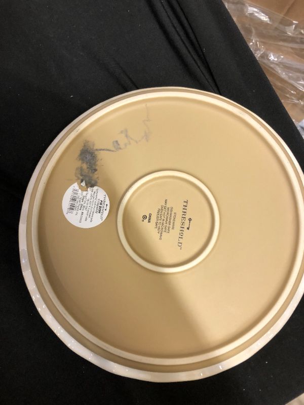 Photo 3 of 10" Stoneware Pie Pan Cream - Threshold™
