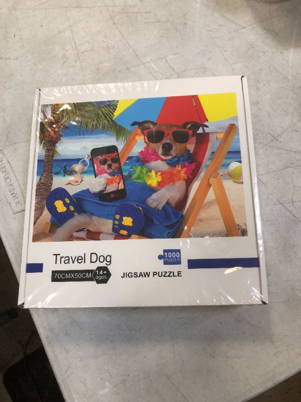 Photo 1 of Jigsaw Puzzle 1000 Piece Puzzles for Adults Kids Travel Dog Puzzle Game Toys Gift - Premium 3-Layer Thick Paper, Sturdy, No Bad Smell
