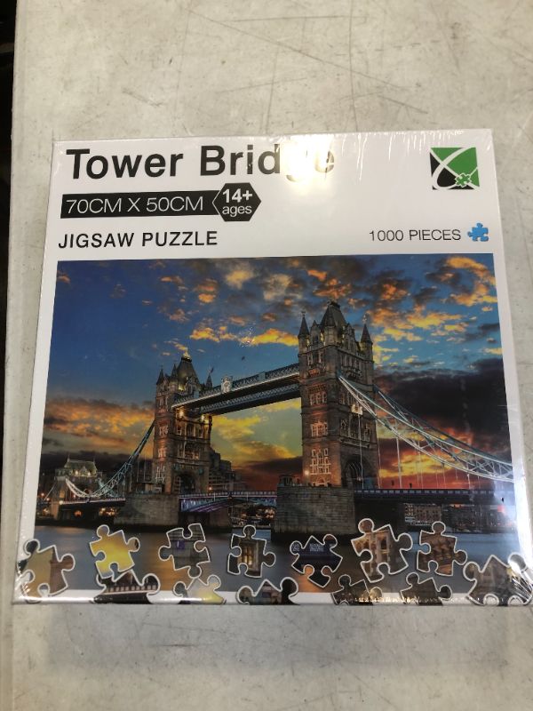 Photo 1 of EliteLiving Challenge Jigsaw Puzzles 1000 Piece Tower Bridge Palette for Kids and Adults – Every Piece is Unique