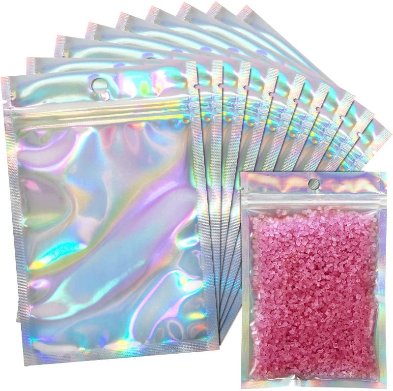 Photo 1 of 100 PACK HOLOGRAPHIC 4X6IN RESEALABLE BAGS 