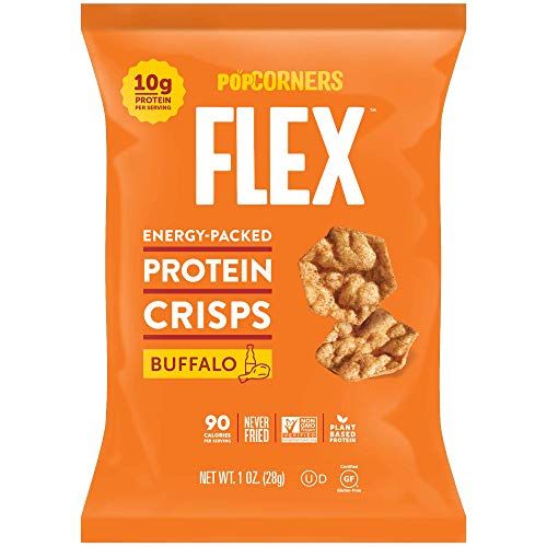Photo 1 of 20 pack Popcorners Flex Buffalo Protein Crisps | Plant-Based Protein, Gluten Free Snacks
best by 01/25/2022