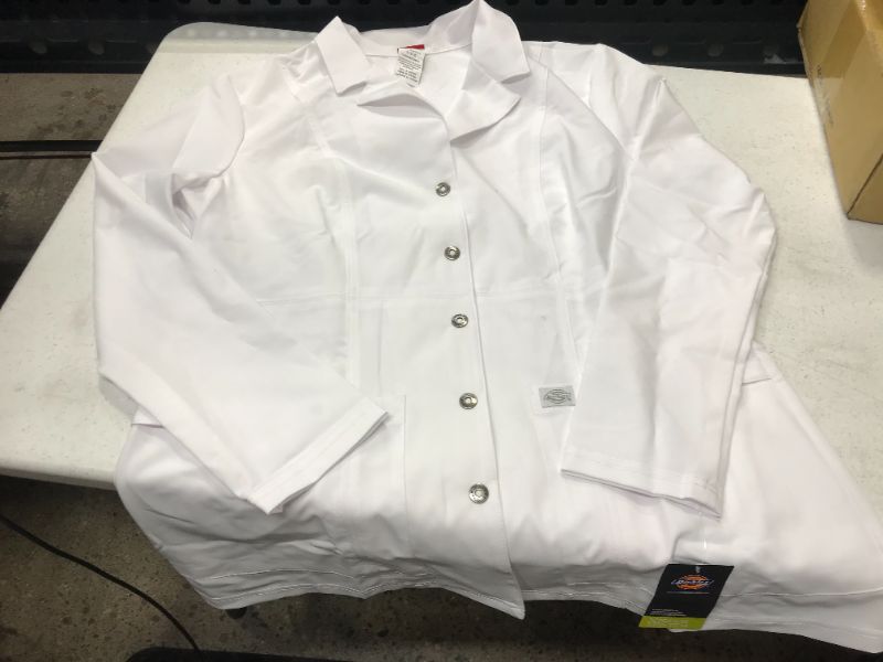 Photo 2 of Dickies Women's Xtreme Stretch 28" Snap Front Lab Coat --large
