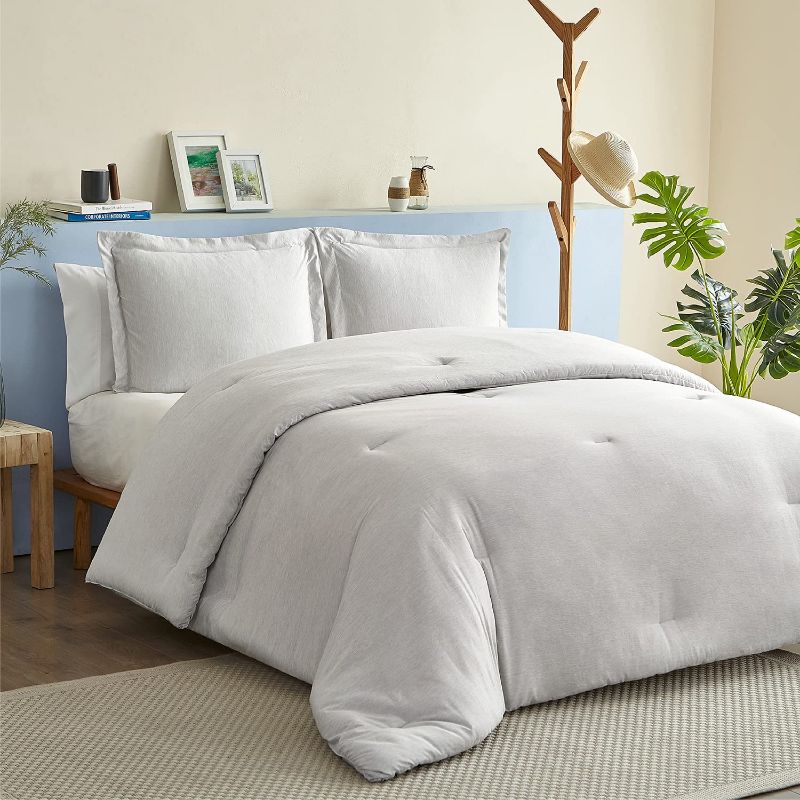 Photo 2 of Bedsure Beige Queen Comforter Set - Bedding Comforter Set, Comforters Queen Size Cationic Dyeing Queen Comforter with 2 Pillow Shams (Queen 68x92 inches, 3 Pieces) (possibly missing items)