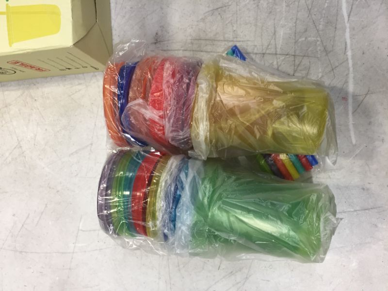 Photo 1 of kids assorted cups with straws 