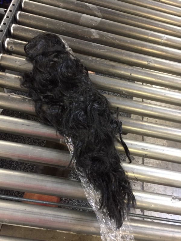 Photo 1 of 100 COUNT BLACK WAVY 24in WIG 