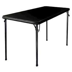 Photo 1 of 20" x 48" Folding Table Black - Plastic Dev Group