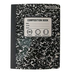 Photo 1 of 48 COUNT Wide Ruled Solid Composition Notebook Black - Unison
