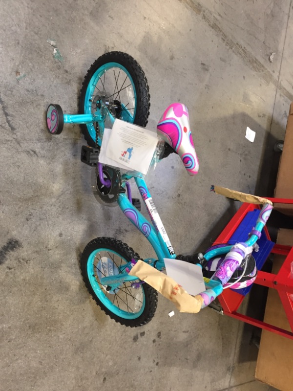 Photo 3 of Dynacraft 16" Twilight Girls Bike with Dipped Paint Effect, Blue/Purple
