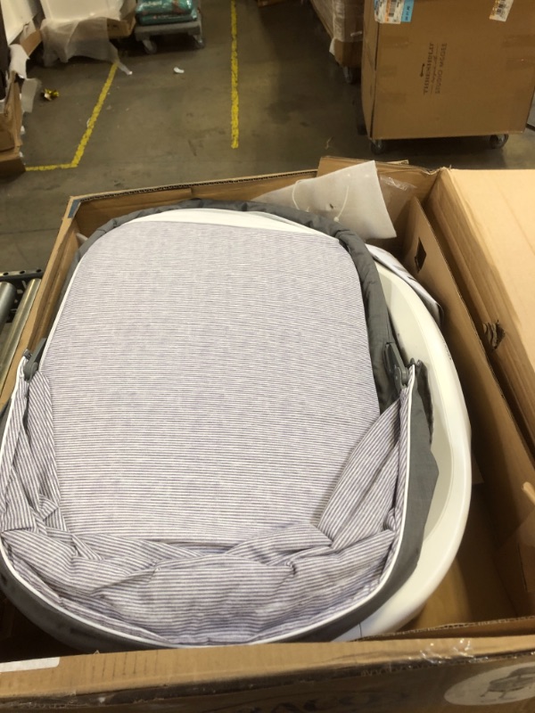 Photo 2 of MISSING COMPONENTS. Graco Sense2Snooze Bassinet with Cry Detection Technology | Baby Bassinet Detects and Responds to Baby's Cries to Help Soothe Back to Sleep, Ellison , 19 D x 26 W x 41 H Inch (Pack of 1)
