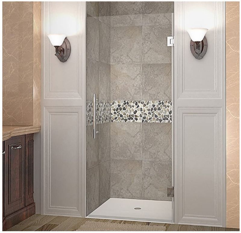 Photo 1 of Aston Cascadia SDR995 27" x 72" Completely Frameless Hinged Shower Door, Polished Chrome
