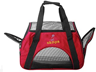 Photo 1 of Zampa Airline Approved Soft Sided Pet Carrier, Low Profile Travel Tote, Removable pad, Premium Zippers & Under Seat Compatibility, for Cats and Small Dogs 19X13X10
