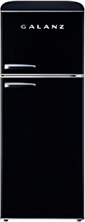 Photo 1 of Galanz GLR10TBKEFR True Top Freezer Retro Refrigerator Frost Free, Dual Door Fridge, Adjustable Electrical Thermostat Control, Black, 10.0 Cu Ft
